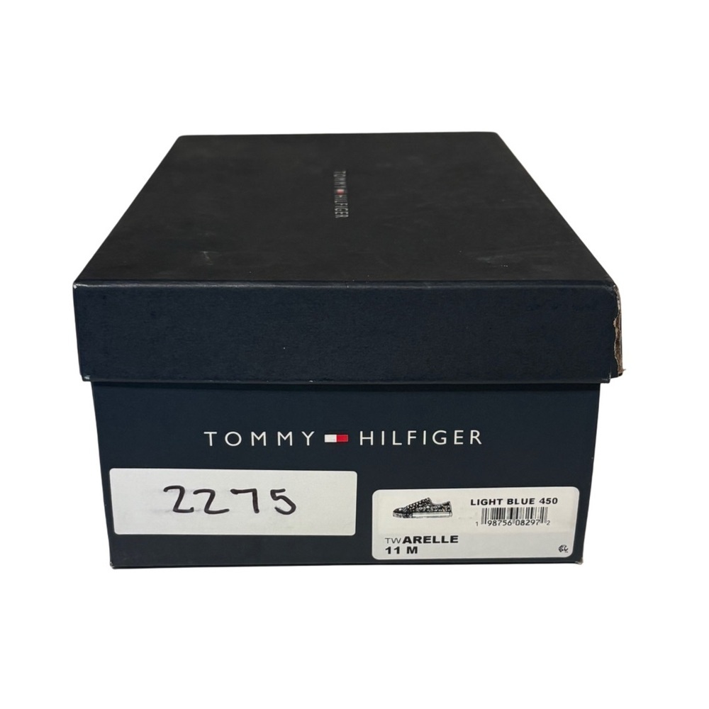 Tommy Hilfiger Light Blue and Cream Sneakers - Picture 9 of 9